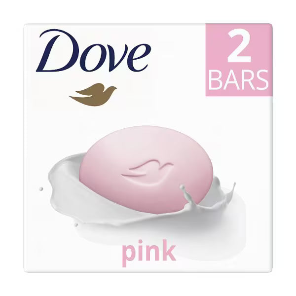 Dove Pink Beauty Bar 2 x 90g Pack - British product