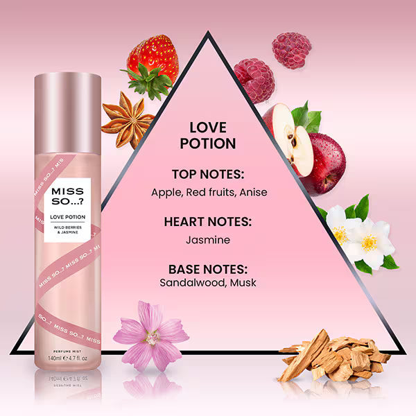 DNR Miss So? Perfume Mist Wild Berry 140ml - British product