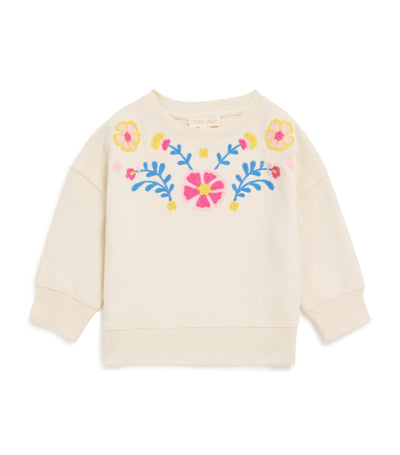 Louise Misha Cotton Embroidered Estella Sweatshirt 24 Months