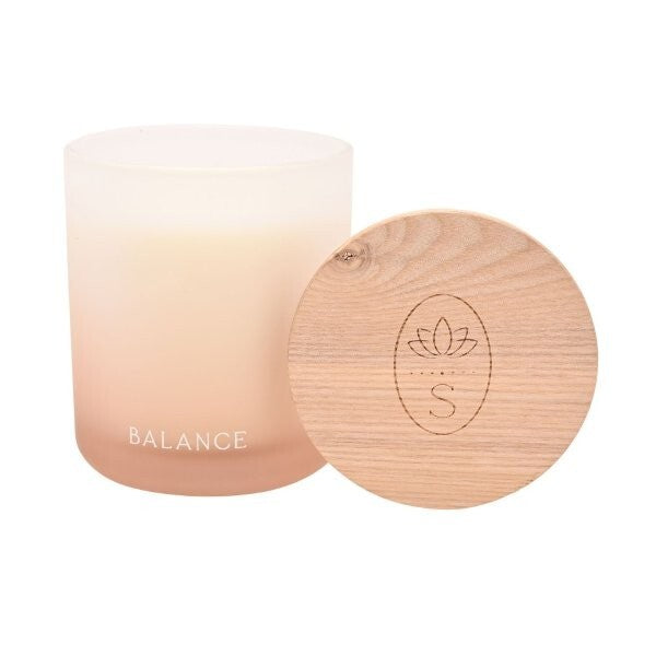 Serenity Balance candle Pink Pepper Geranium Amber 270g - British product