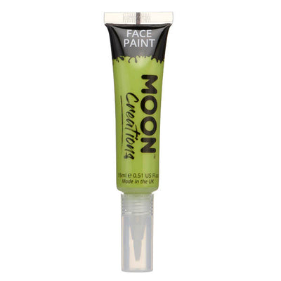Moon Creations Face Paint Lime Green with Brush Applicator