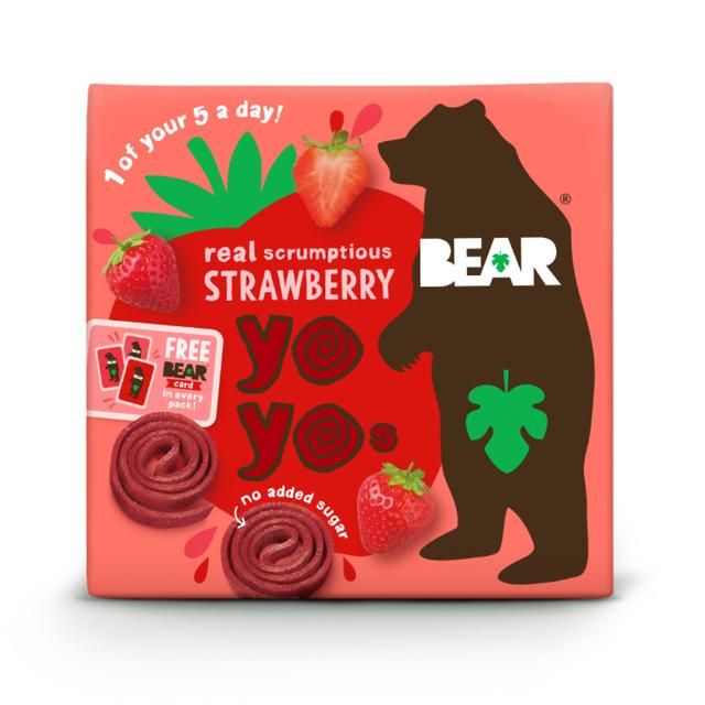 BEAR Fruit Yoyos Strawberry Multipack   5 x 20g - McGrocer