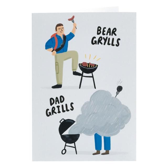 Bear Grylls Dad Grills Father's Day Card - McGrocer