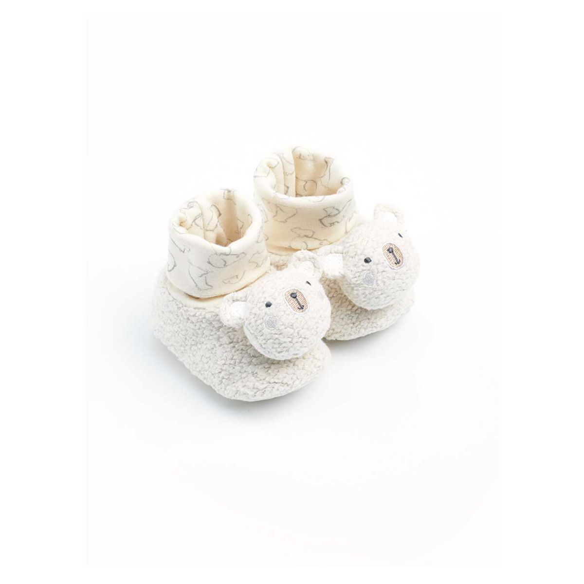 Bear Rattle Sock-Top Booties - McGrocer