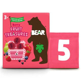 Bear Treasures Kids Snack 3+ Years Berry Flavour   5 x 20g - McGrocer