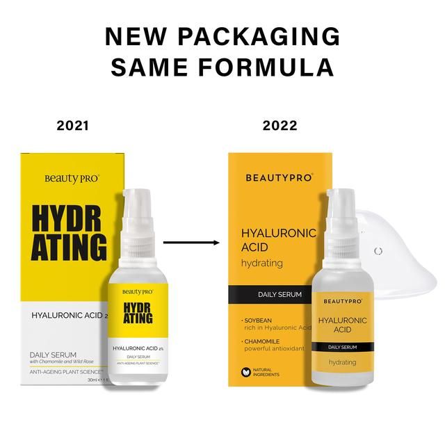 BeautyPro HYDRATING 2% Hyaluronic Acid Daily Serum   30ml - McGrocer