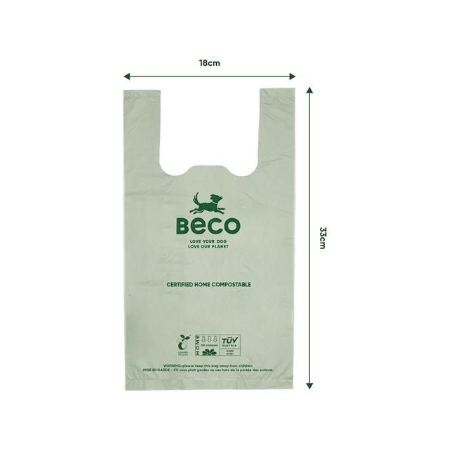Beco Compostable Dog Poop Bags with Handles Unscented   96 per pack - McGrocer