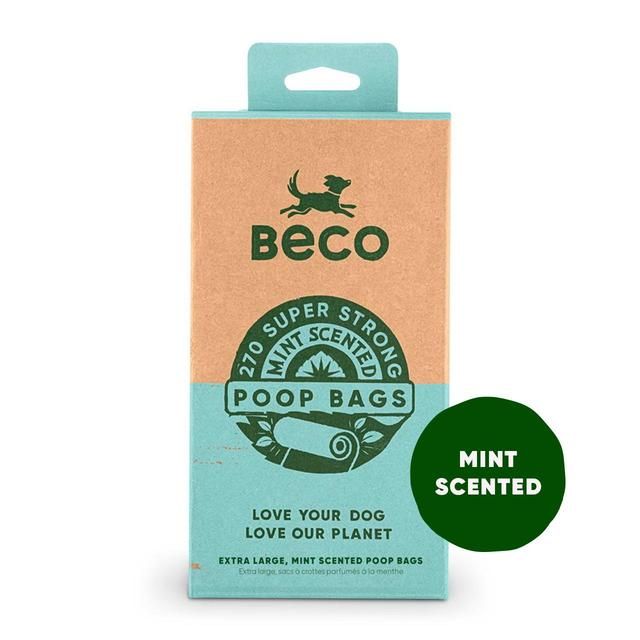 Beco Dog Poop Bags Mint Scented   270 per pack - McGrocer