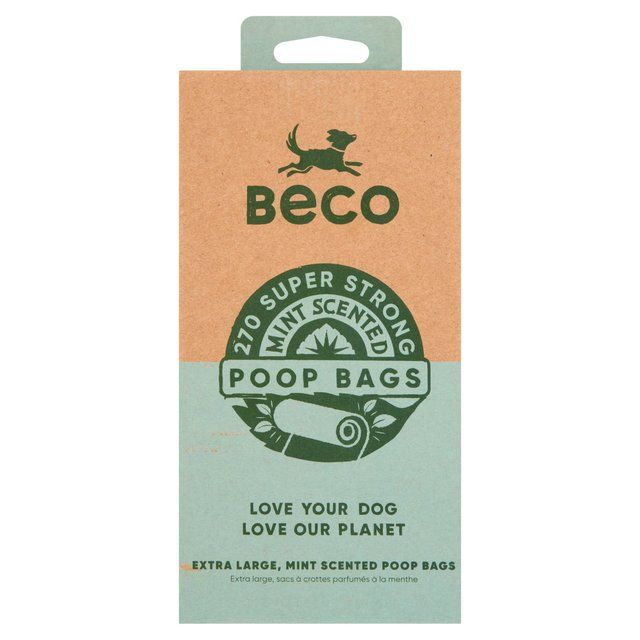 Beco Dog Poop Bags Mint Scented   270 per pack - McGrocer