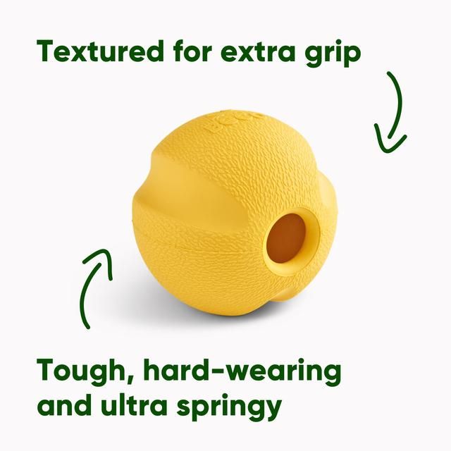 Beco Natural Rubber Fetch Ball - Yellow - McGrocer