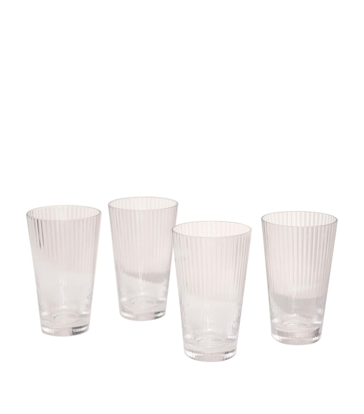 Soho Home fluted highball glasses set of 4 (British brand)