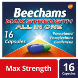 Beechams Cold & Flu Max Strength Cough & Congestion Relief  Capsules 16   16 per pack - McGrocer