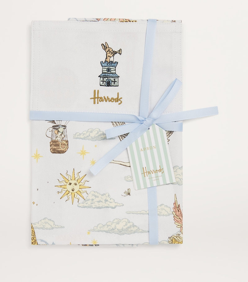 Harrods children's printed apron with animal motifs 42cm x 50cm, UK version