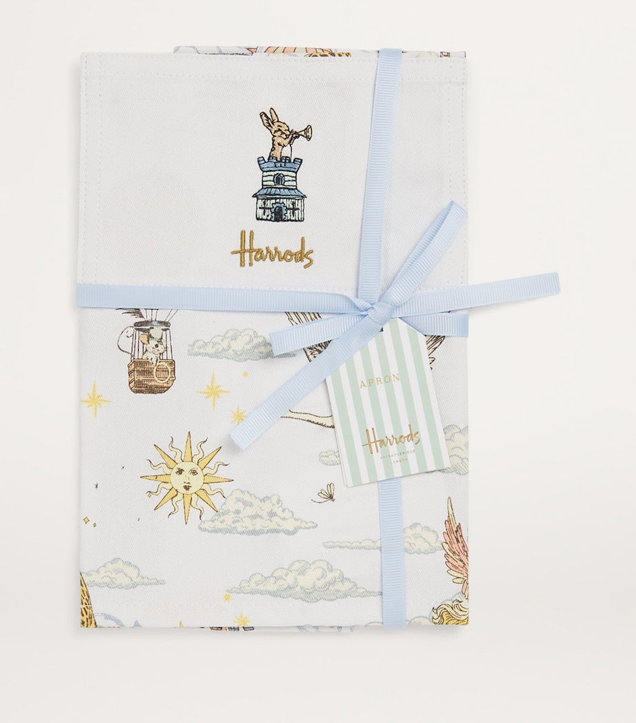 Harrods children's printed apron with animal motifs 42cm x 50cm, UK version