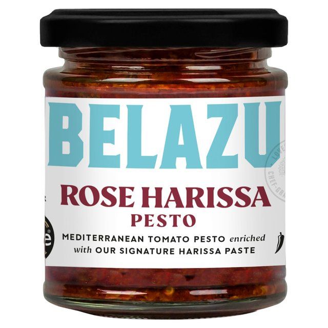 Belazu Vegan Rose Harissa Pesto   165g - McGrocer