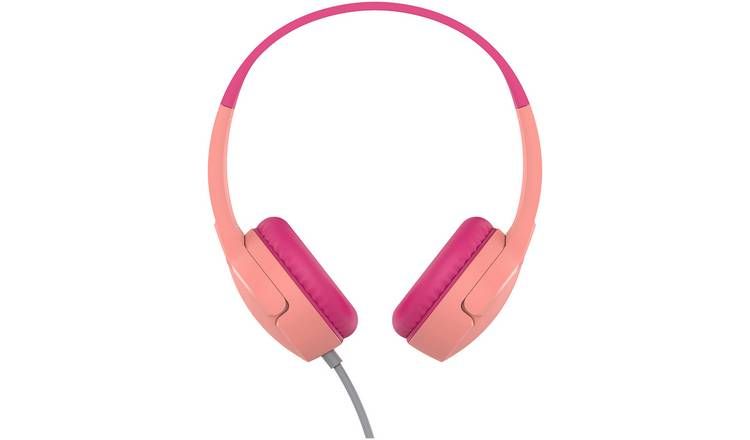 Belkin SoundForm Mini Kids Wired On-Ear Headphones - Pink - McGrocer