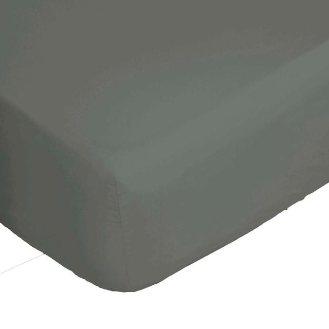 Belledorm Slate 100% Egyptian Fitted Sheet Super King - McGrocer