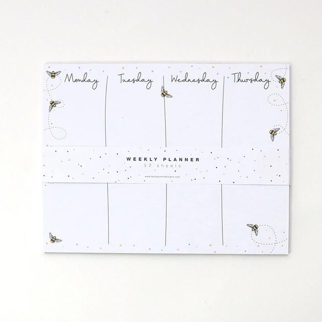 Belly Button Designs Weekly Planner 52 Sheets Bees - McGrocer
