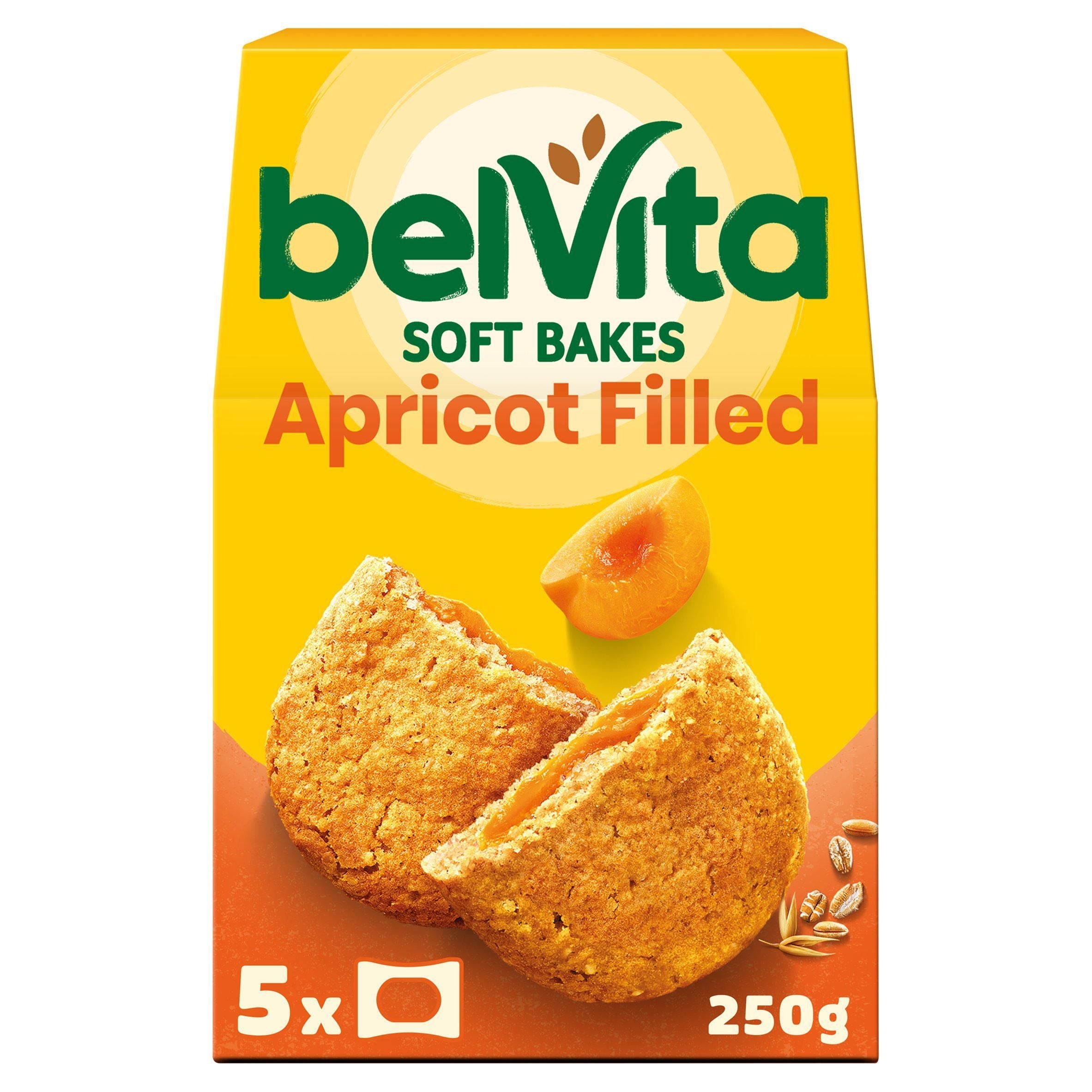 Belvita Breakfast Soft Bakes Apricot Filled Pack x5 250g - McGrocer