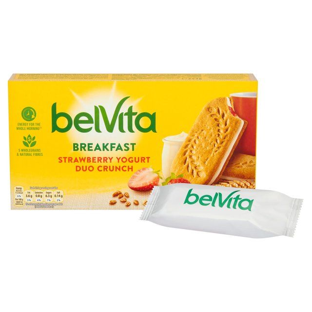 Belvita Strawberry Yogurt Duo Crunch Breakfast Biscuits   5 per pack - McGrocer