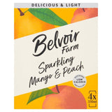 Belvoir Farm Delicious & Light Mango & Peach   4 x 330ml - McGrocer