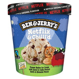Ben & Jerry's Netflix & Chilll'd Peanut Butter Ice Cream Tub   465ml - McGrocer