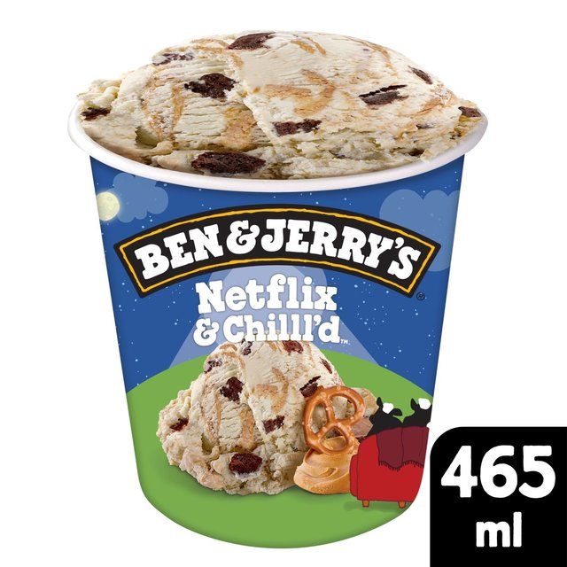 Ben & Jerry's Netflix & Chilll'd Peanut Butter Ice Cream Tub   465ml - McGrocer