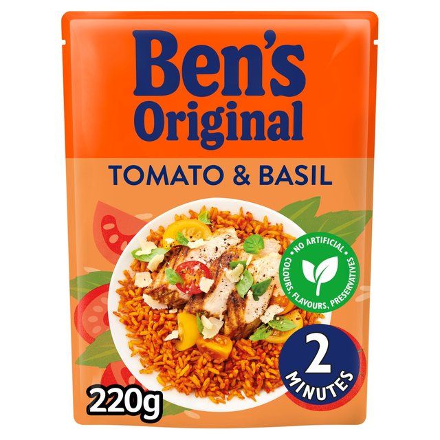 Ben's Original Tomato & Basil Microwave Rice   220g - McGrocer