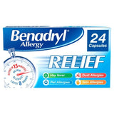 Benadryl Allergy Relief Capsules   24 per pack - McGrocer