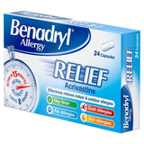 Benadryl Allergy Relief Capsules   24 per pack - McGrocer