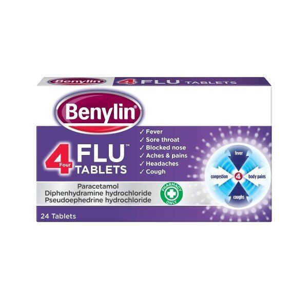 Benylin 4 Flu Tablets 24s - McGrocer