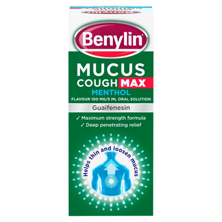Benylin Mucus Cough Max Menthol Flavour - McGrocer