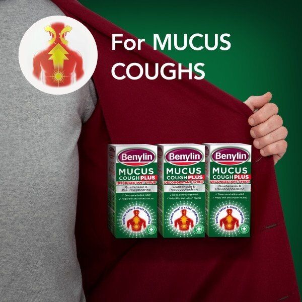 Benylin Mucus Cough Plus Decongestant Cough Syrup 100ml - McGrocer