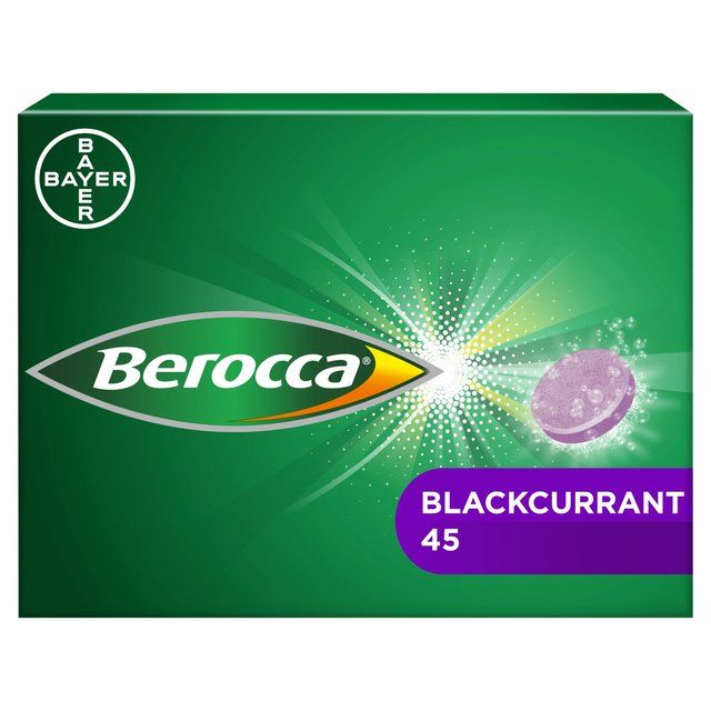 Berocca Blackcurrant Energy Vitamin Effervescent Tablets   45 per pack - McGrocer