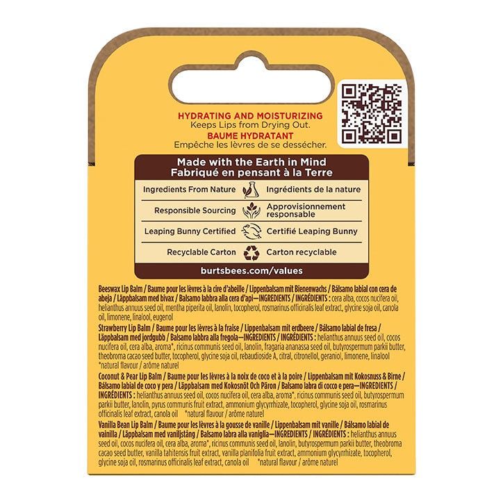 Best of Burt's Lip Balm 4 Pack - McGrocer