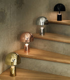 Tom Dixon portable bell table lamp with LED bulb and weighted stand, 28cm height (British brand)
