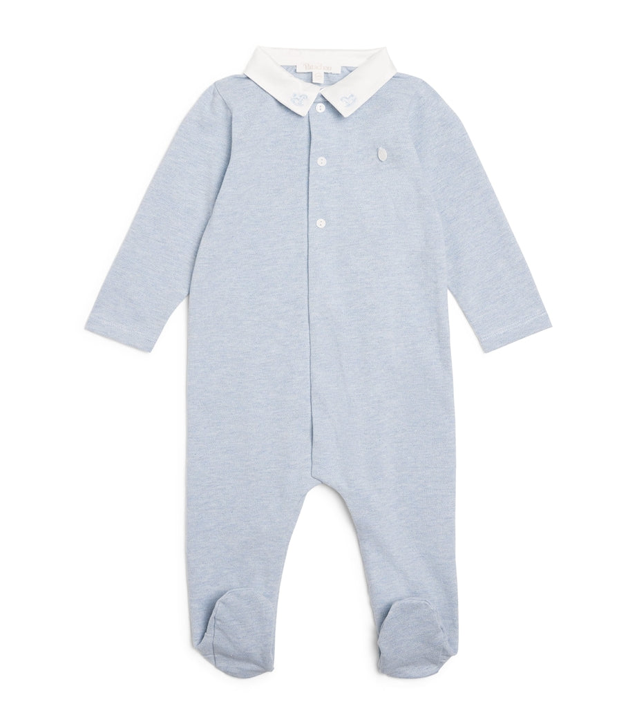 Patachou cotton collar all-in-one for babies 1-24 months, imported from the UK