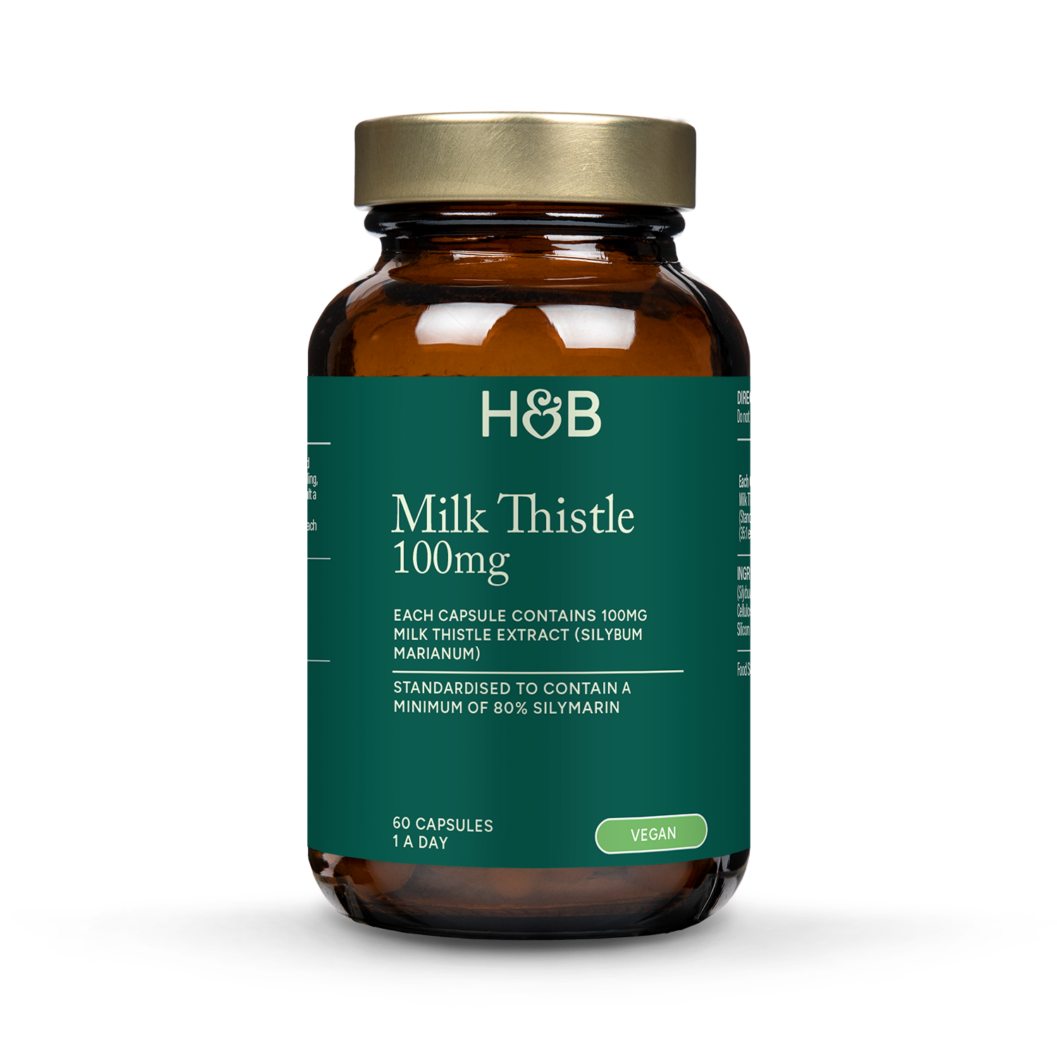 Holland & Barrett Milk Thistle 100mg 60 Capsules - 998964
