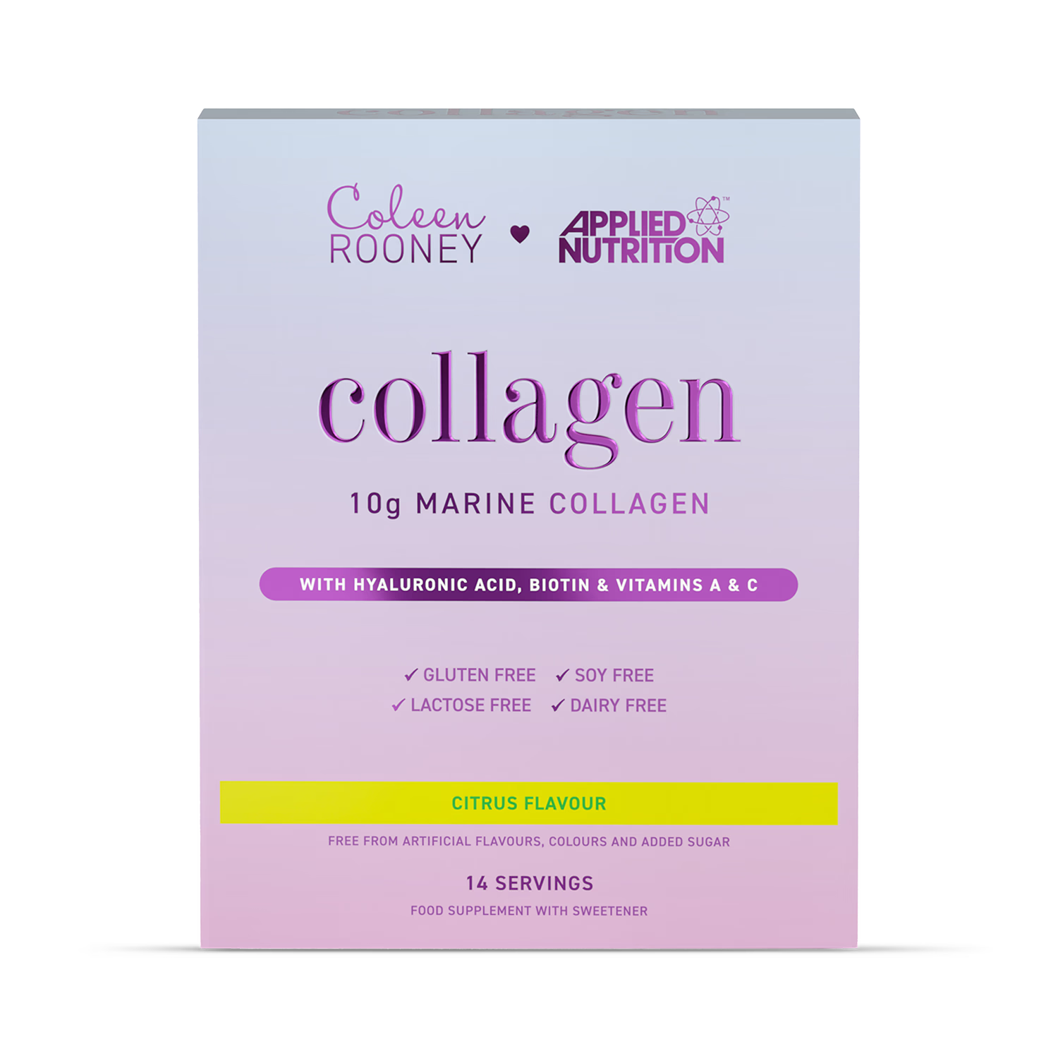 Applied Nutrition Coleen Rooney Marine Collagen 10,000mg Citrus Flavour 14 x 12.5g Sachets