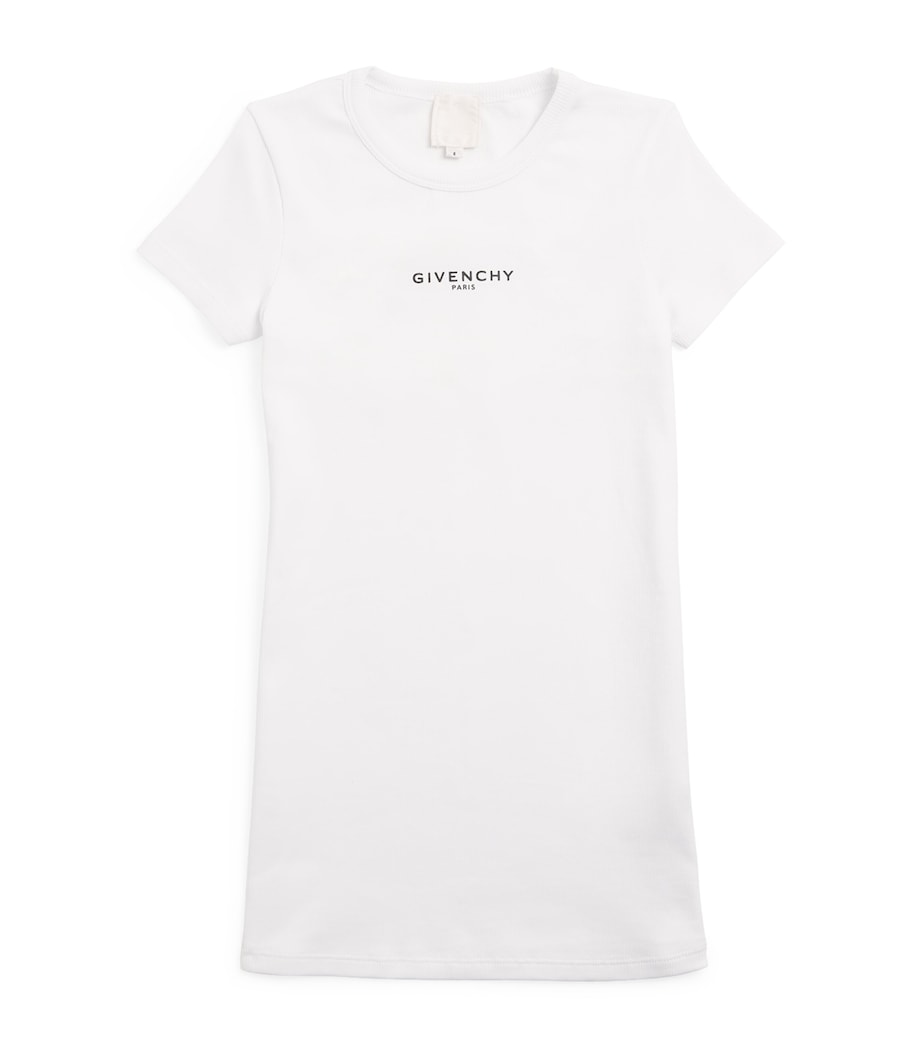 Givenchy Kids stretch-cotton logo short-sleeve dress 4-12+ years, UK version
