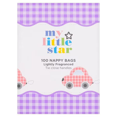 Superdrug My Little Star Nappy Bags 100 Pack Fragranced Disposal