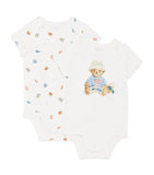 Ralph Lauren Kids cotton bodysuits set 0-9 months, imported from the UK