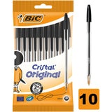 BIC Cristal Black Ballpoint 10 Pack - McGrocer