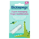 Bickiepegs Finger Toothbrush and Gum Massager Twin Pack 6-18 Months - McGrocer