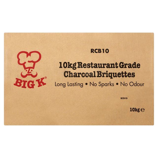 Big K Restaurant Grade Barbecue Charcoal Briquettes SFC 10kg    10kg - McGrocer
