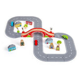 Bigjigs Rail 36 Piece Figure of Eight Roadway Set - McGrocer