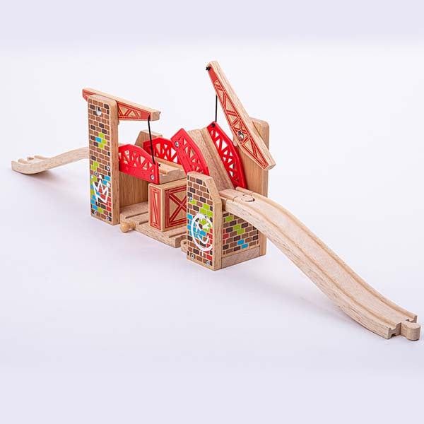 Bigjigs Rail Double Lifting Graffiti Bridge - McGrocer