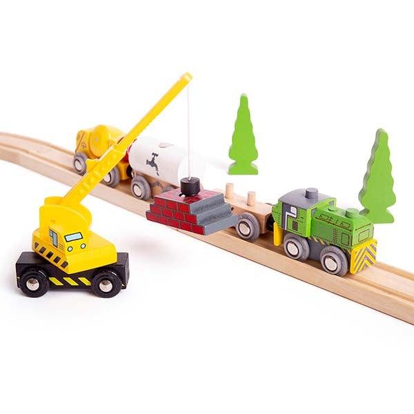 Bigjigs Rail Site Vehicles - McGrocer