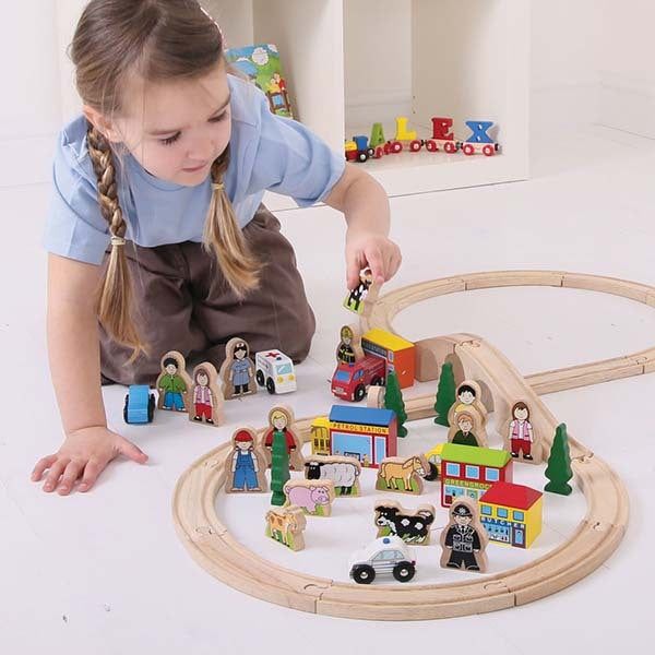 Bigjigs Rail Trackside Accessory Set - McGrocer