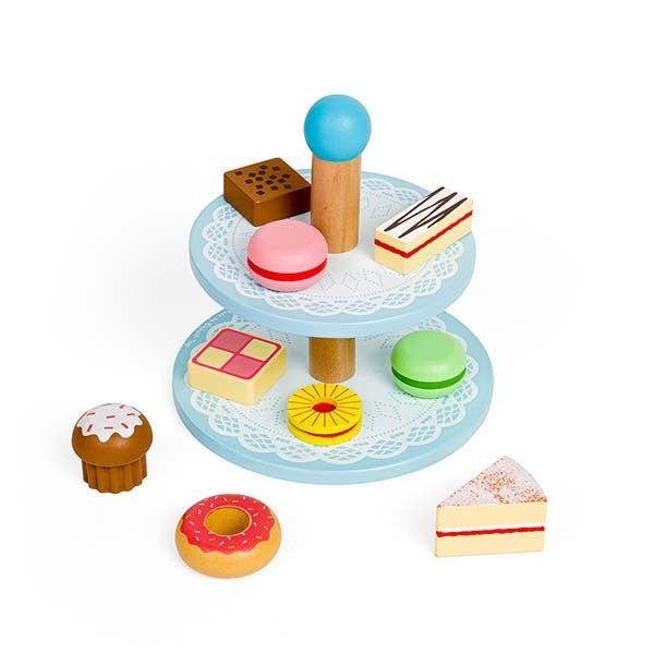 Bigjigs Toys Cake stand with Cakes - McGrocer